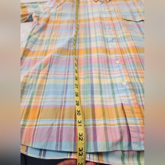 Ralph Lauren Men's Multicolor Plaid Shirt Beach Twill Sleeves Shirt, sz 2XL - Picture 2 of 16